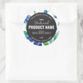 Watercolor fruit  Product Ronde Label (Tas)