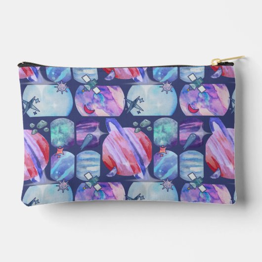 Watercolor Galaxy Patchwork Etui (Achterkant)