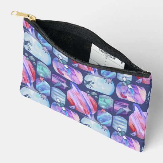 Watercolor Galaxy Patchwork Etui (Open)