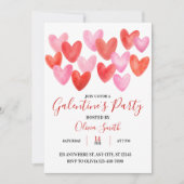 WATERCOLOR GALENTINES DAY PARTY INVITATION KAART (Voorkant)