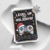 Watercolor Gamen Gamer Kerstkaart Feestdagen Kaart