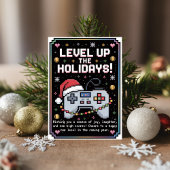 Watercolor Gamen Gamer Kerstkaart Feestdagen Kaart