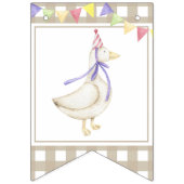 Watercolor Gans 1e verjaardag Vlaggetjes (Eerste vlag)