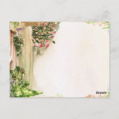 Watercolor Garden Arch Romantic Wedding Thank You Briefkaart (Achterkant)