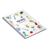 Watercolor Gardening Recipe Notebook Notitieboek (Rechterzijde)