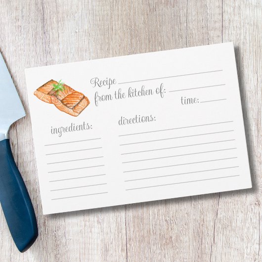 Watercolor Gegrilde Zalm Recept