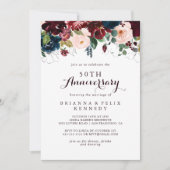 Watercolor geïllustreerde 50e trouwdag kaart (Voorkant)