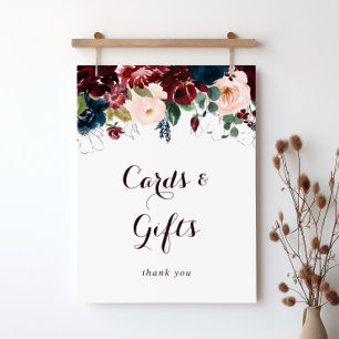 Watercolor geïllustreerde herfst kaarten en cadeau poster