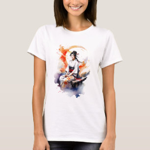 Watercolor Geisha T-shirt