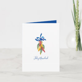 Watercolor Gelukkig Kerstmis Kerstmis Feestdagen Kaart