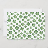 Watercolor Gelukkig Verliefd St. Patrick Bruidsdou Bedankkaart (Achterkant)