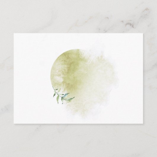 Watercolor Geometrisch Huwelijkscadeau Register Informatiekaartje (Achterkant)