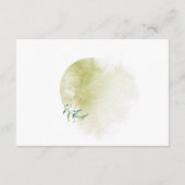 Watercolor Geometrische Huwelijkscadeau Registrati Informatiekaartje (Achterkant)