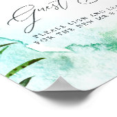 Watercolor Geometrische Kristallen Bruiloft Poster (Hoek)