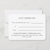 WATERCOLOR|GESCHÄFTSEINHEITSBESCHEINIGUNG| für Sie (Achterkant)