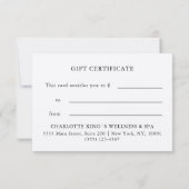 WATERCOLOR|GESCHÄFTSEINHEITSBESCHEINIGUNG| für Sie (Achterkant)