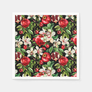 Watercolor geschetst gedetailleerd elegant patroon servet