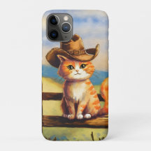 Watercolor geschilderde kat vader
