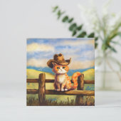 Watercolor geschilderde kat vader kaart (Staand voorkant)