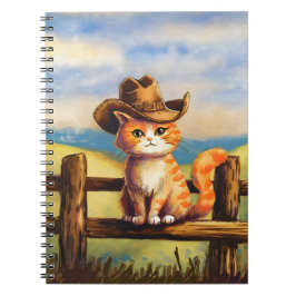Watercolor geschilderde kat vader notitieboek