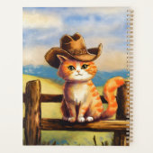 Watercolor geschilderde kat vader planner (Achterkant)