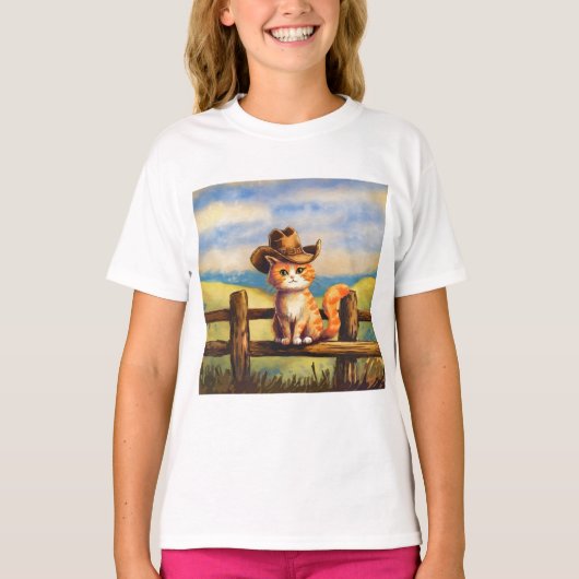Watercolor geschilderde kat vader t-shirt (Voorkant)