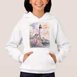 Watercolor geschilderde vuurtoren