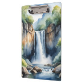 Watercolor geschilderde waterval klembord (Links)