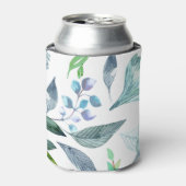 Watercolor gevallen bladeren 11 blikjeskoeler (Blikje Voorkant)