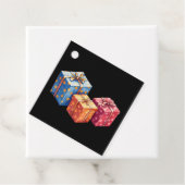 Watercolor gift boxes  illustration square bedankjes labels (In situ)