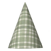 Watercolor Gingham Groene Geruite Verjaardagsfeest