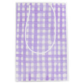 Watercolor Gingham Spring Colorful Easter Fun Medium Cadeauzakje (Voorkant)