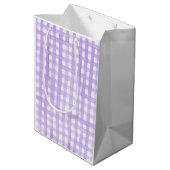 Watercolor Gingham Spring Colorful Easter Fun Medium Cadeauzakje (Achterkant Gekanteld)