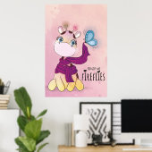 Watercolor Giraffe -> Aquarel Giraffe Poster (Thuiskantoor)