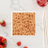 Watercolor Giraffe Print Servet (Insitu)
