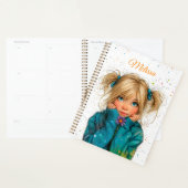 Watercolor Girl Any Name Planner (Display)