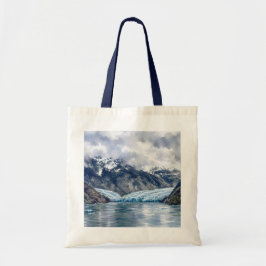 Watercolor Gletsjer Alaska Wilderness Scenerie Cad Tote Bag
