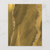 Watercolor Glitter Agate Visagist Kapsalon Flyer (Achterkant)
