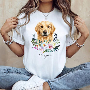 Watercolor Golden Retriever T-shirt