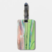 Watercolor Golf Bagagelabel (Achterkant verticaal)