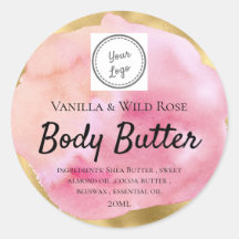Watercolor & Goud Body Butter Voeg Uw Logo Toe