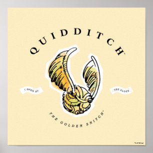 Watercolor Gouden Snaai Poster