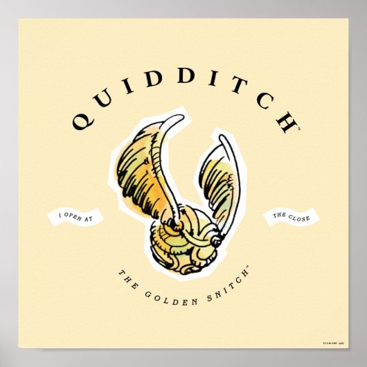 Watercolor Gouden Snaai Poster (Voorkant)