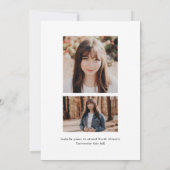 Watercolor Graduation Caps Multiple Photo Grad Aankondiging (Achterkant)