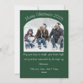 Watercolor Green Christmas Tree Winter Holiday Feestdagenkaart (Achterkant)