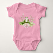 Watercolor Green Frog Romper (Voorkant)