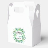 : Watercolor Green Grass – Festive Christmas Party Bedankdoosjes (Geopend)