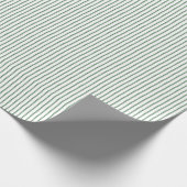 Watercolor Green Stripe Cadeaupapier (Hoek)