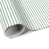 Watercolor Green Stripe Cadeaupapier (Rol Hoek)