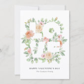 Watercolor Greenery and Roses Valentine's Day (Voorkant)